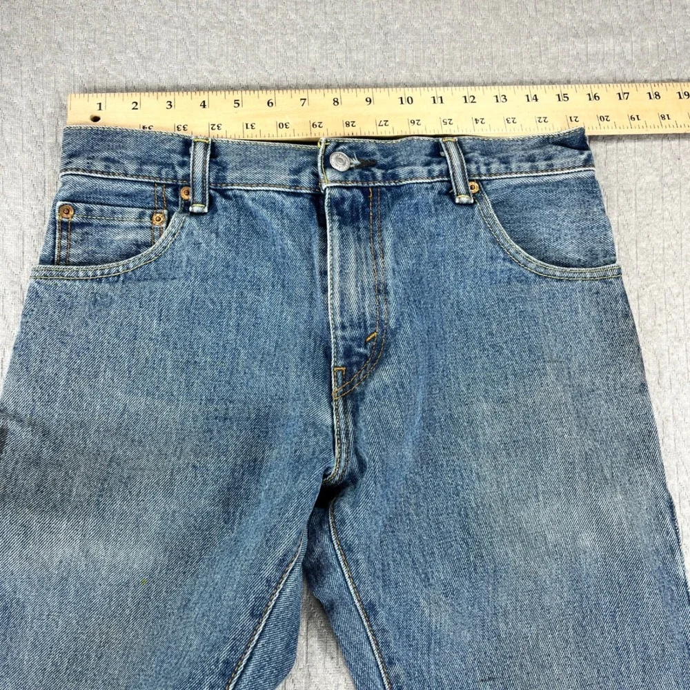 Levi's 517 Bootcut Jeans Mens 30x34 Blue Denim Classic Western Workwear Pants